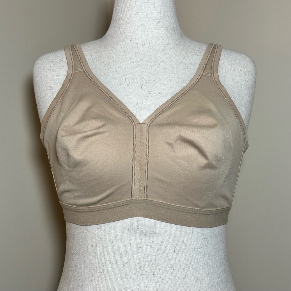 Soma Embraceable FC Wireless Unlined Bra Size 40D Nude Beige Comfort Soft Cup